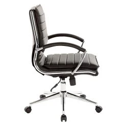 Office Star Pro-Line II Black Faux Leather Mid-Back Manager's Chair With Chrome Finish Arms And Base (SPX23591C-U6) -Cheap The Flex Chair Store unnamed file 4064