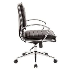 Office Star Pro-Line II Black Faux Leather Mid-Back Manager's Chair With Chrome Finish Arms And Base (SPX23591C-U6) -Cheap The Flex Chair Store unnamed file 4065