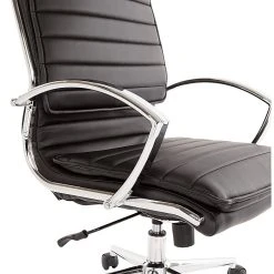 Office Star Pro-Line II Black Faux Leather Mid-Back Manager's Chair With Chrome Finish Arms And Base (SPX23591C-U6) -Cheap The Flex Chair Store unnamed file 4067