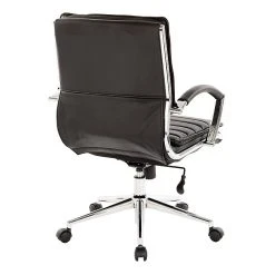 Office Star Pro-Line II Black Faux Leather Mid-Back Manager's Chair With Chrome Finish Arms And Base (SPX23591C-U6) -Cheap The Flex Chair Store unnamed file 4068