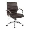 Office Star Pro-Line II Espresso Faux Leather Mid-Back Manager's Chair With Chrome Finish Arms And Base (SPX23591C-U1) -Cheap The Flex Chair Store unnamed file 4070