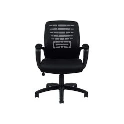 Global OTG Mesh Back Fabric Manager Chair, Black (OTG11750B)