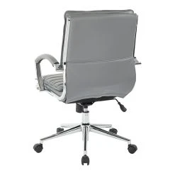 Office Star Pro-Line II Charcoal Gray Faux Leather Mid-Back Manager's Chair With Chrome Finish Arms And Base (SPX23591C-U42) -Cheap The Flex Chair Store unnamed file 4103