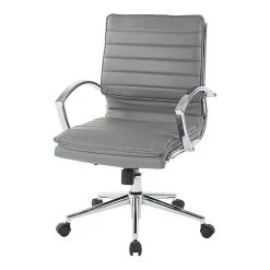 Office Star Pro-Line II Charcoal Gray Faux Leather Mid-Back Manager's Chair With Chrome Finish Arms And Base (SPX23591C-U42) -Cheap The Flex Chair Store unnamed file 4104