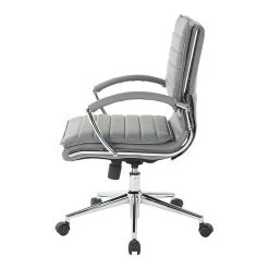 Office Star Pro-Line II Charcoal Gray Faux Leather Mid-Back Manager's Chair With Chrome Finish Arms And Base (SPX23591C-U42) -Cheap The Flex Chair Store unnamed file 4105