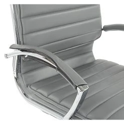 Office Star Pro-Line II Charcoal Gray Faux Leather Mid-Back Manager's Chair With Chrome Finish Arms And Base (SPX23591C-U42) -Cheap The Flex Chair Store unnamed file 4108
