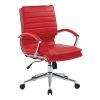 Office Star Pro-Line II Red Faux Leather Mid-Back Manager's Chair With Chrome Finish Arms And Base (SPX23591C-U9) -Cheap The Flex Chair Store unnamed file 4109