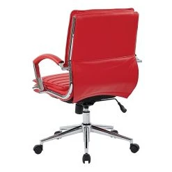 Office Star Pro-Line II Red Faux Leather Mid-Back Manager's Chair With Chrome Finish Arms And Base (SPX23591C-U9) -Cheap The Flex Chair Store unnamed file 4112