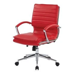 Office Star Pro-Line II Red Faux Leather Mid-Back Manager's Chair With Chrome Finish Arms And Base (SPX23591C-U9) -Cheap The Flex Chair Store unnamed file 4113