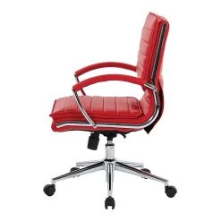 Office Star Pro-Line II Red Faux Leather Mid-Back Manager's Chair With Chrome Finish Arms And Base (SPX23591C-U9) -Cheap The Flex Chair Store unnamed file 4114