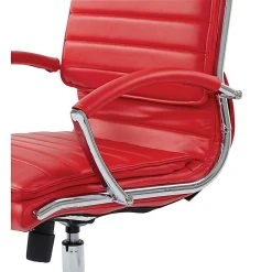 Office Star Pro-Line II Red Faux Leather Mid-Back Manager's Chair With Chrome Finish Arms And Base (SPX23591C-U9) -Cheap The Flex Chair Store unnamed file 4117