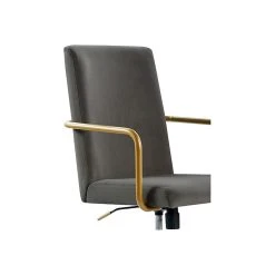 Elle Decor Giselle Fabric Computer And Desk Chair, Light Gray/Gold (CHR10058B) -Cheap The Flex Chair Store unnamed file 412