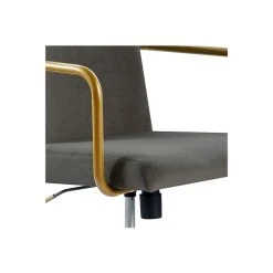 Elle Decor Giselle Fabric Computer And Desk Chair, Light Gray/Gold (CHR10058B) -Cheap The Flex Chair Store unnamed file 413