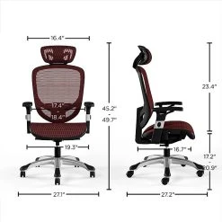 Union & Scale™ FlexFit™ Hyken Mesh Task Chair, Maroon (UN59462) -Cheap The Flex Chair Store unnamed file 4161