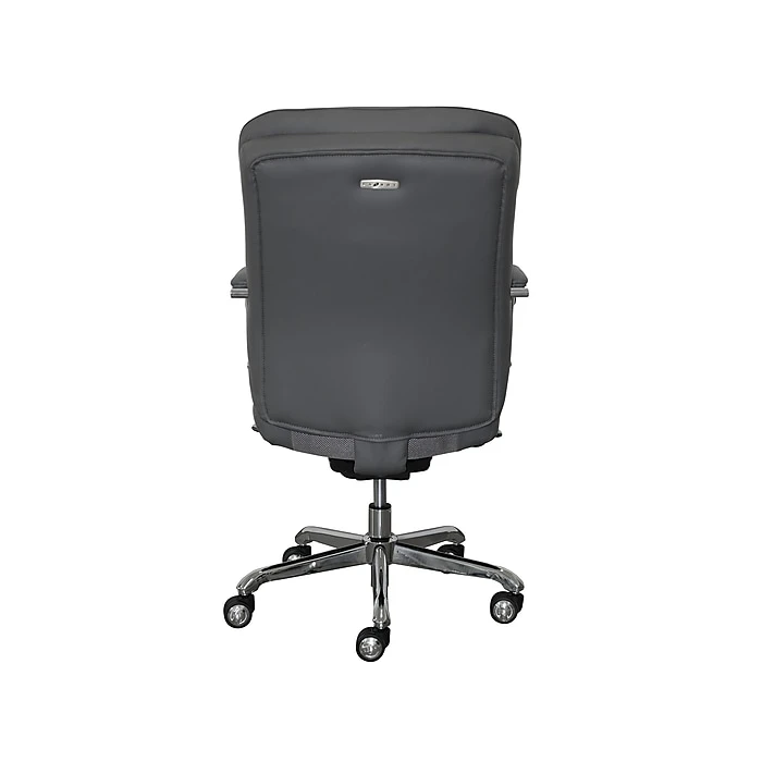 La-Z-Boy Sutherland Ergonomic Faux Leather Swivel Computer And Desk Chair, Gray (CHR10048B) 6 La-Z-Boy Sutherland Ergonomic Faux Leather Swivel Computer And Desk Chair, Gray (CHR10048B) - Image 4