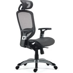 Union & Scale™ FlexFit™ Hyken Mesh Task Chair, Charcoal Gray (UN59464)