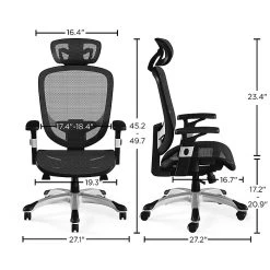 Union & Scale™ FlexFit™ Hyken Mesh Task Chair, Charcoal Gray (UN59464) -Cheap The Flex Chair Store unnamed file 4189