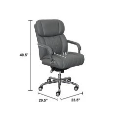 La-Z-Boy Sutherland Ergonomic Faux Leather Swivel Computer And Desk Chair, Gray (CHR10048B) 11 La-Z-Boy Sutherland Ergonomic Faux Leather Swivel Computer And Desk Chair, Gray (CHR10048B) -Cheap The Flex Chair Store unnamed file 419