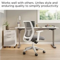 Union & Scale™ Essentials Mesh Back Fabric Task Chair, Gray (UN58149) -Cheap The Flex Chair Store unnamed file 4223