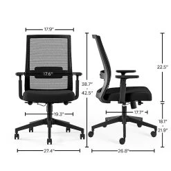 Union & Scale™ Prestige Marrett Fabric/Mesh Swivel Task Chair, Black (UN53249) -Cheap The Flex Chair Store unnamed file 4237