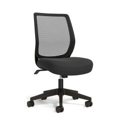 Union & Scale™ Essentials™ Mesh Back Fabric Task Chair, Black (UN59378)