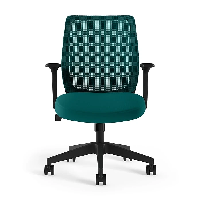 Union & Scale™ Essentials Mesh Back Fabric Task Chair, Seafoam (UN60409) 14 Union & Scale™ Essentials Mesh Back Fabric Task Chair, Seafoam (UN60409) - Image 12