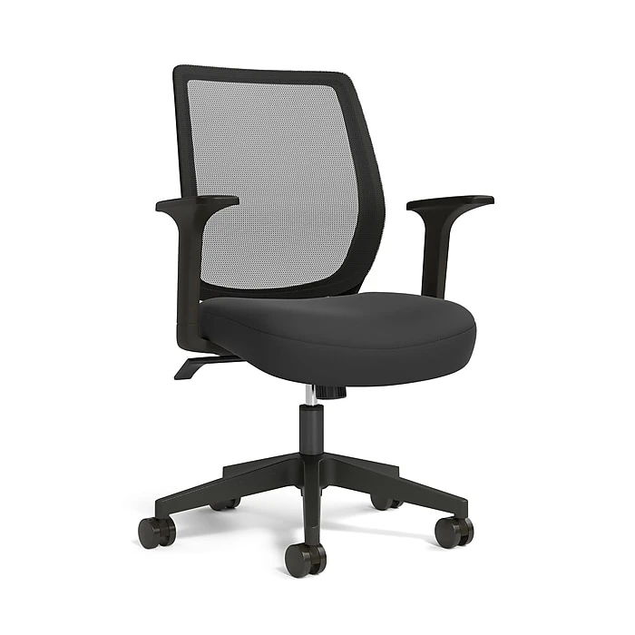 Union & Scale™ Essentials Mesh Back Fabric Task Chair, Seafoam (UN60409) 15 Union & Scale™ Essentials Mesh Back Fabric Task Chair, Seafoam (UN60409) - Image 13