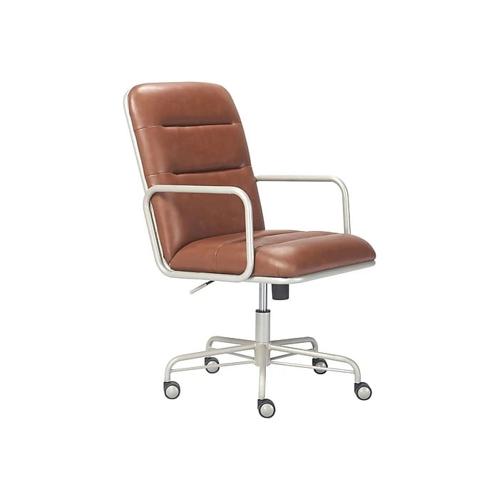 Finch Franklin Bonded Leather Computer And Desk Chair, Camel (CHR10060B) 4 Finch Franklin Bonded Leather Computer And Desk Chair, Camel (CHR10060B) - Image 2