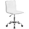 Flash Furniture Low Back Armless White Ribbed Designer Swivel Task Chair (DS512BWH) -Cheap The Flex Chair Store unnamed file 4396