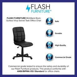 Flash Furniture Vinyl Task Chair, Black (GO16911BK) -Cheap The Flex Chair Store unnamed file 4437