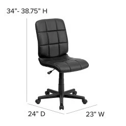 Flash Furniture Vinyl Task Chair, Black (GO16911BK) -Cheap The Flex Chair Store unnamed file 4440