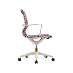 The Raynor Group Elizabeth Sutton Wynwood Fabric Swivel Task Chair, Multi Rose White Gold (K-ESWY-WHT-ROSE-GLD) -Cheap The Flex Chair Store unnamed file 4462