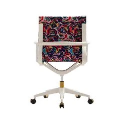 The Raynor Group Elizabeth Sutton Wynwood Fabric Swivel Task Chair, Multi Rose White Gold (K-ESWY-WHT-ROSE-GLD) -Cheap The Flex Chair Store unnamed file 4463