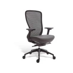 Union & Scale™ Workplace2.0™ Ayalon Mesh Back Fabric Task Chair, Black/Gray (UN59409)