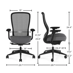 Union & Scale™ Workplace2.0™ Ayalon Mesh Back Fabric Task Chair, Black/Gray (UN59409) -Cheap The Flex Chair Store unnamed file 4521