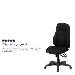Flash Furniture BT90297H High Back Black Fabric Multi-Functional Ergonomic Swivel Task Chair -Cheap The Flex Chair Store unnamed file 4536