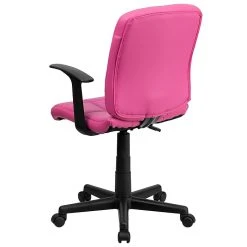 Flash Furniture Mid-Back Quilted Vinyl Task Chair With Nylon Arms, Pink -Cheap The Flex Chair Store unnamed file 4548