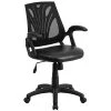Flash Furniture Mid-Back Mesh Swivel Task Chair With Leather Padded Seat, Black (GOWY82LEA) -Cheap The Flex Chair Store unnamed file 4556