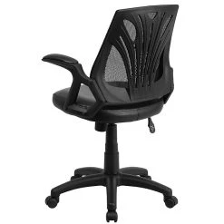 Flash Furniture Mid-Back Mesh Swivel Task Chair With Leather Padded Seat, Black (GOWY82LEA) -Cheap The Flex Chair Store unnamed file 4562