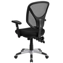 Flash Furniture Mid-Back Black Mesh Swivel Task Chair, Triple Paddle Control, Height-Adjustable Arms -Cheap The Flex Chair Store unnamed file 4576