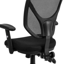 Flash Furniture Mid-Back Black Mesh Swivel Task Chair, Triple Paddle Control, Height-Adjustable Arms -Cheap The Flex Chair Store unnamed file 4577