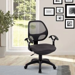 Techni Mobili Mid-Back Mesh Task Chair, Black -Cheap The Flex Chair Store unnamed file 4590