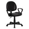 Flash Furniture Mid Back Leather Ergonomic Task Chair With Arms, Black (BT688BKA) -Cheap The Flex Chair Store unnamed file 4591