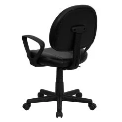 Flash Furniture Mid Back Leather Ergonomic Task Chair With Arms, Black (BT688BKA) -Cheap The Flex Chair Store unnamed file 4597