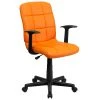 Flash Furniture Mid-Back Quilted Vinyl Task Chair With Nylon Arms, Orange 2 Flash Furniture Mid-Back Quilted Vinyl Task Chair With Nylon Arms, Orange -Cheap The Flex Chair Store unnamed file 4605