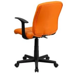 Flash Furniture Mid-Back Quilted Vinyl Task Chair With Nylon Arms, Orange -Cheap The Flex Chair Store unnamed file 4612