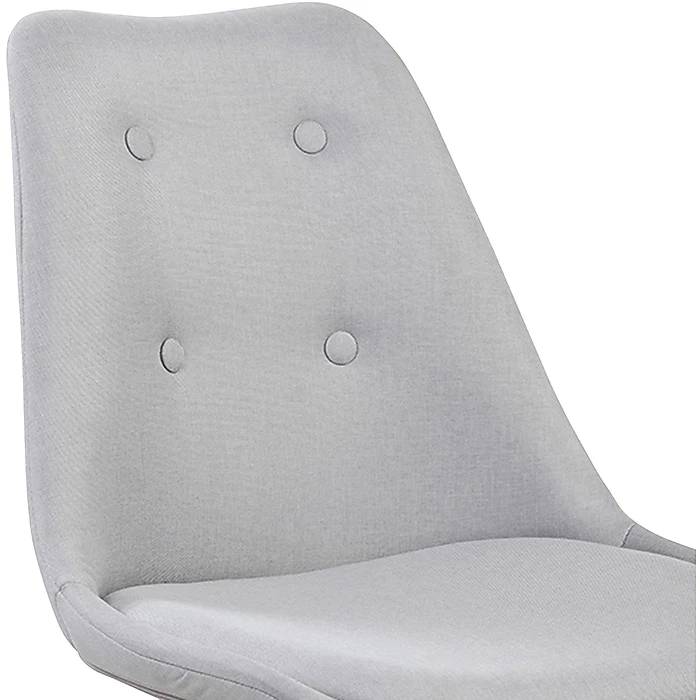 Techni Mobili Tufted Armless Task Chair, Gray 8 Techni Mobili Tufted Armless Task Chair, Gray - Image 6