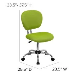 Flash Furniture Mid Back Mesh Task Chair, Apple Green (H2376FGN) -Cheap The Flex Chair Store unnamed file 4690