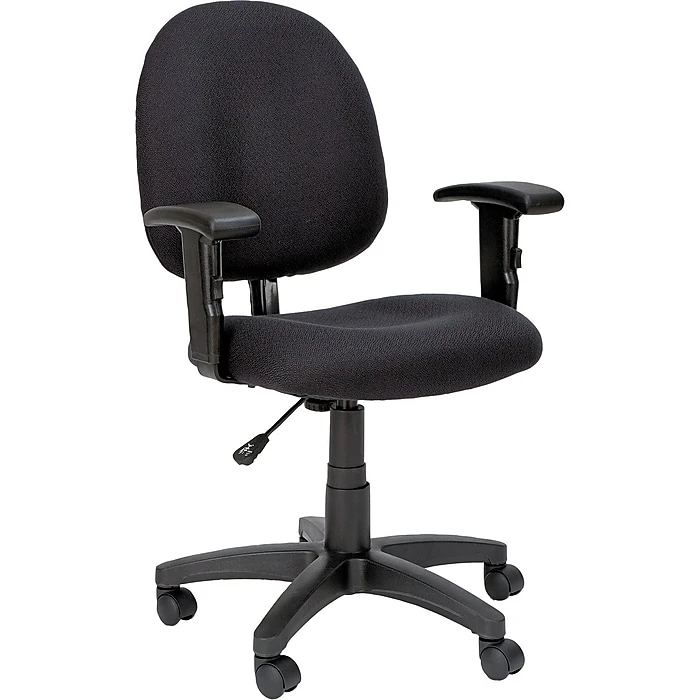 Alera Essentia Series Swivel Task Chair With Adjustable Arms, Black 3 Alera Essentia Series Swivel Task Chair With Adjustable Arms, Black