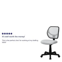 Flash Furniture Mid-Back Task Chair, White -Cheap The Flex Chair Store unnamed file 4748